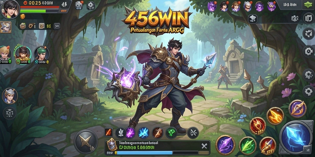 Tampilan aksi mendebarkan dalam gameplay ARPG 456WIN.