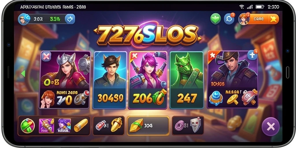 Tampilan antarmuka pengguna aplikasi 7276SLOTS untuk pengalaman permainan yang lebih baik.