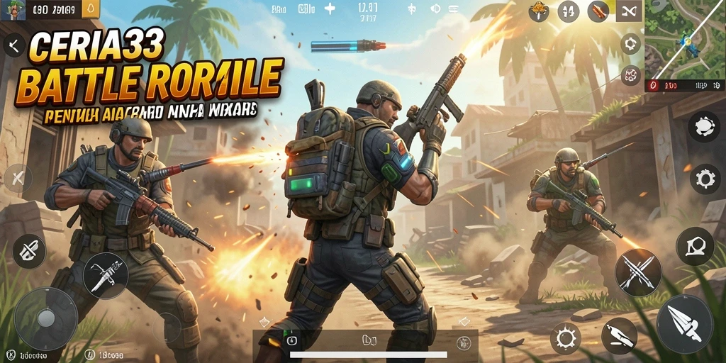 Gameplay seru CERIA33 dalam pertempuran Battle Royale.
