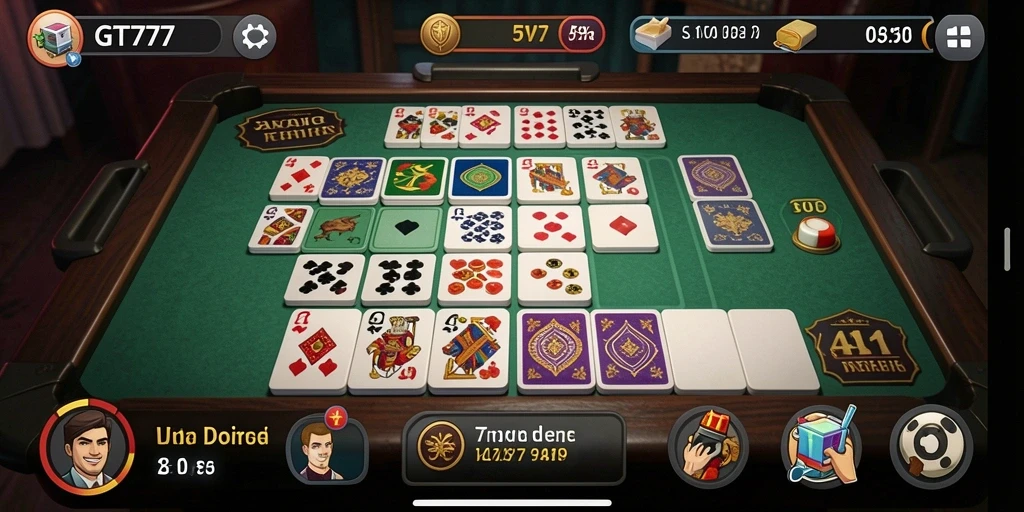 Tampilan gameplay GT777 yang seru dan interaktif dalam permainan Domino.