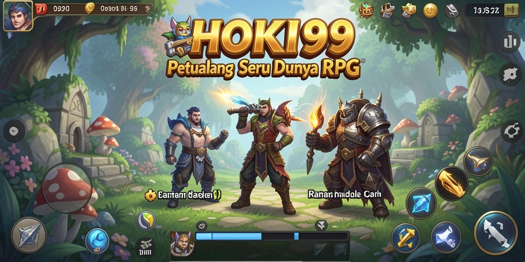 Screenshot HOKI99 menampilkan aksi seru dalam gameplay RPG.