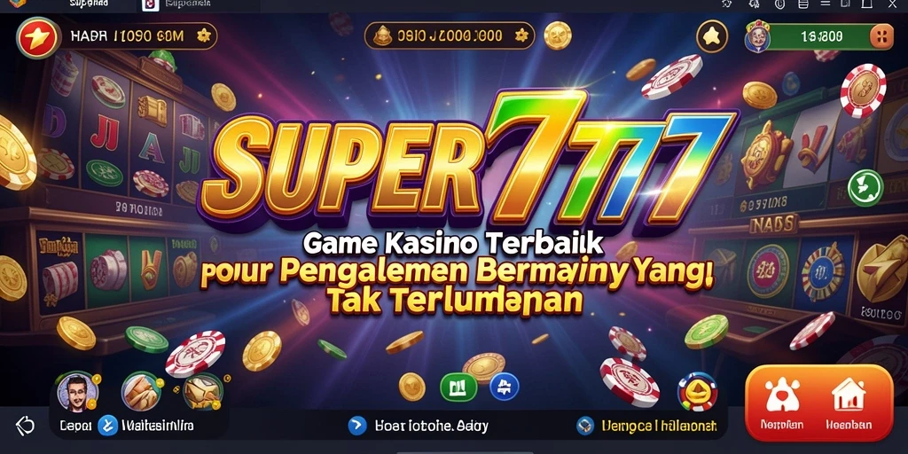 Screenshot SUPER777 menampilkan gameplay kasino yang seru dan mengasyikkan.