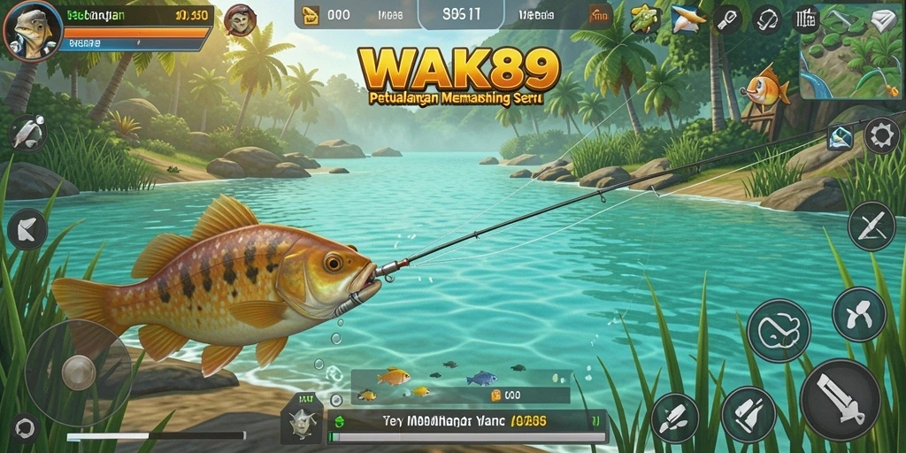 Tangkapan ikan besar dalam gameplay WAK89 yang menegangkan.